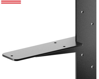 Ultimate Heavy-Duty Floating Granite Bracket - Strong, Invisible Support for Free Hanging Countertop Shelf Bench| Made in USA | (1-PACK)