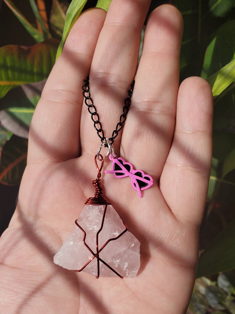 Rose Quartz and Heart Sunglasses