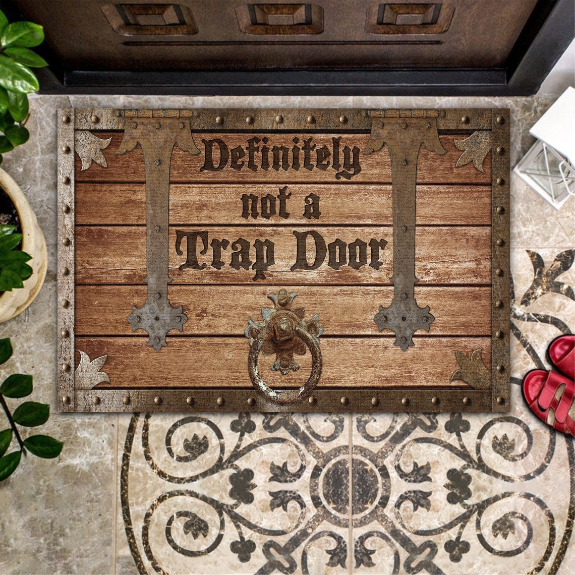 Funny Doormat Goth Decor Fall Doormat Halloween Home Decor image 0