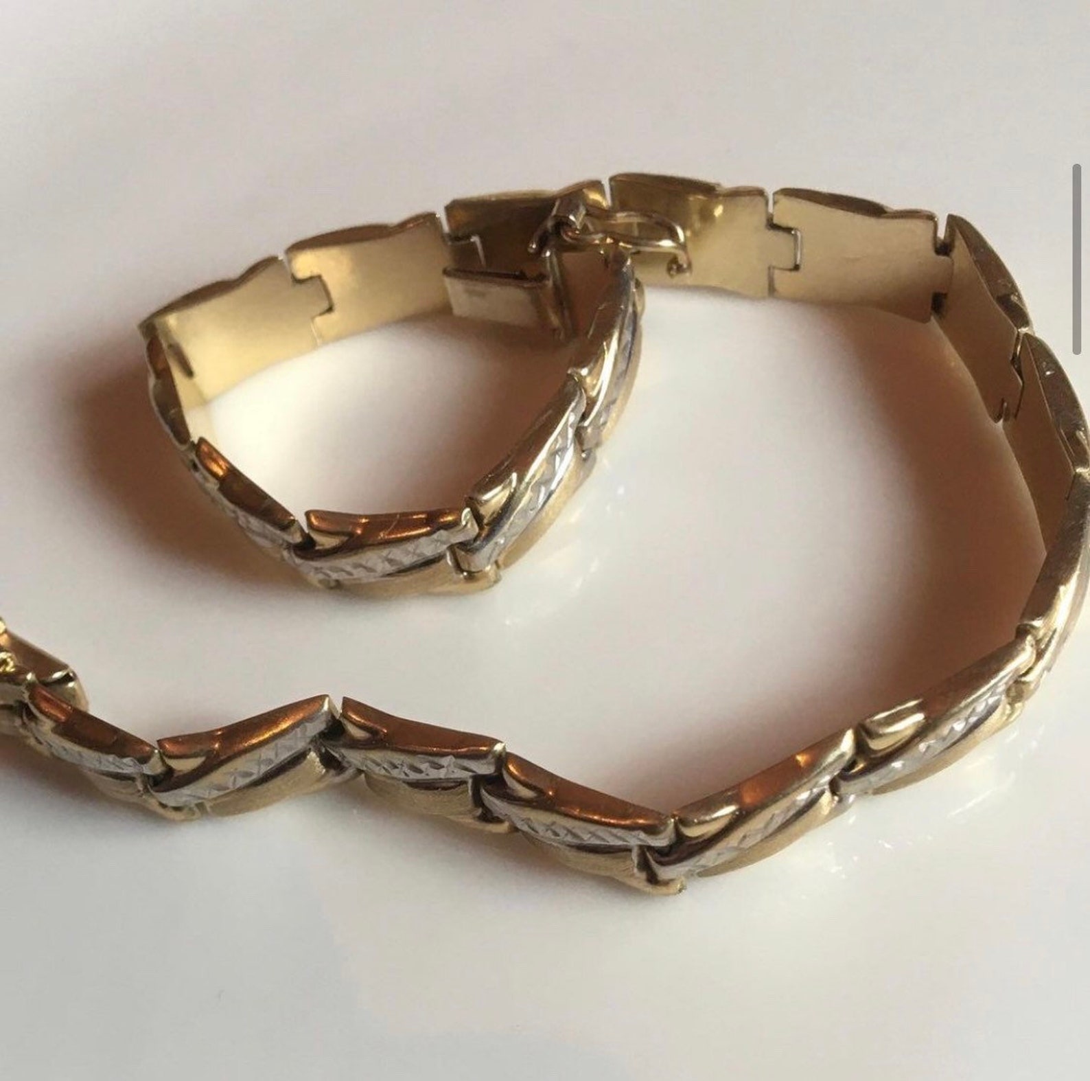 Golden Bracelet 14K Solid Gold 585 womens jewelry Etsy