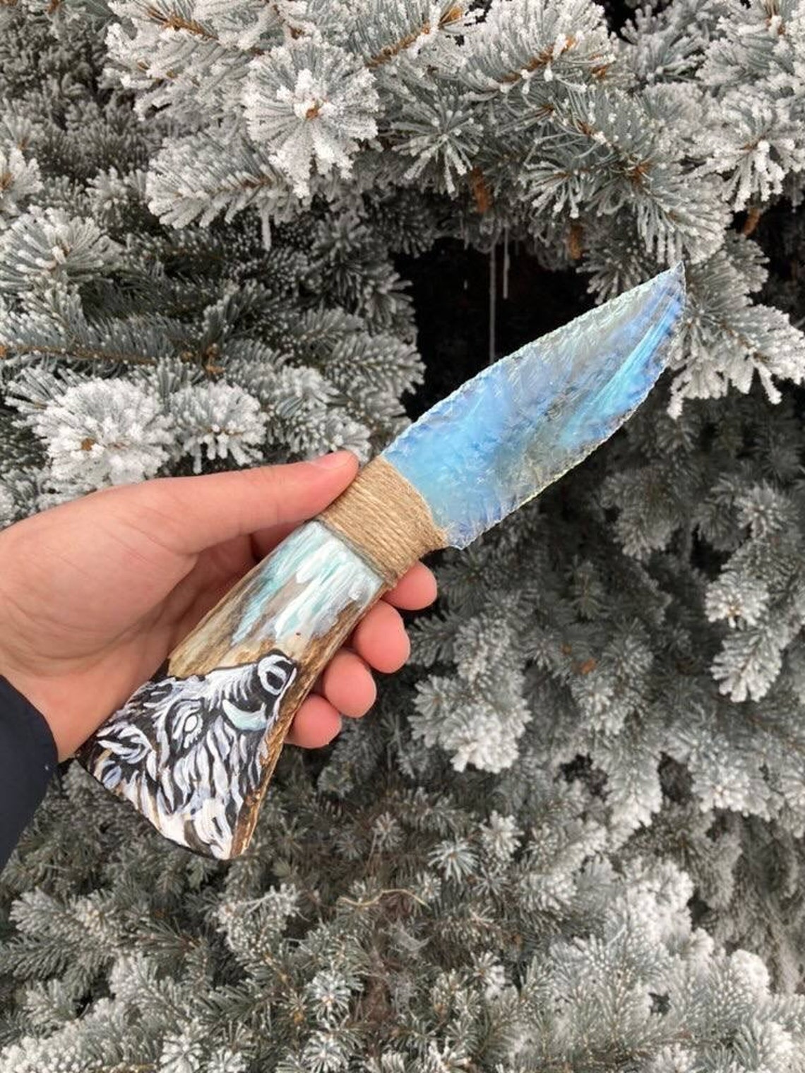 Natural Unique Hand carved Moonstone Knife Crystal quartz Etsy