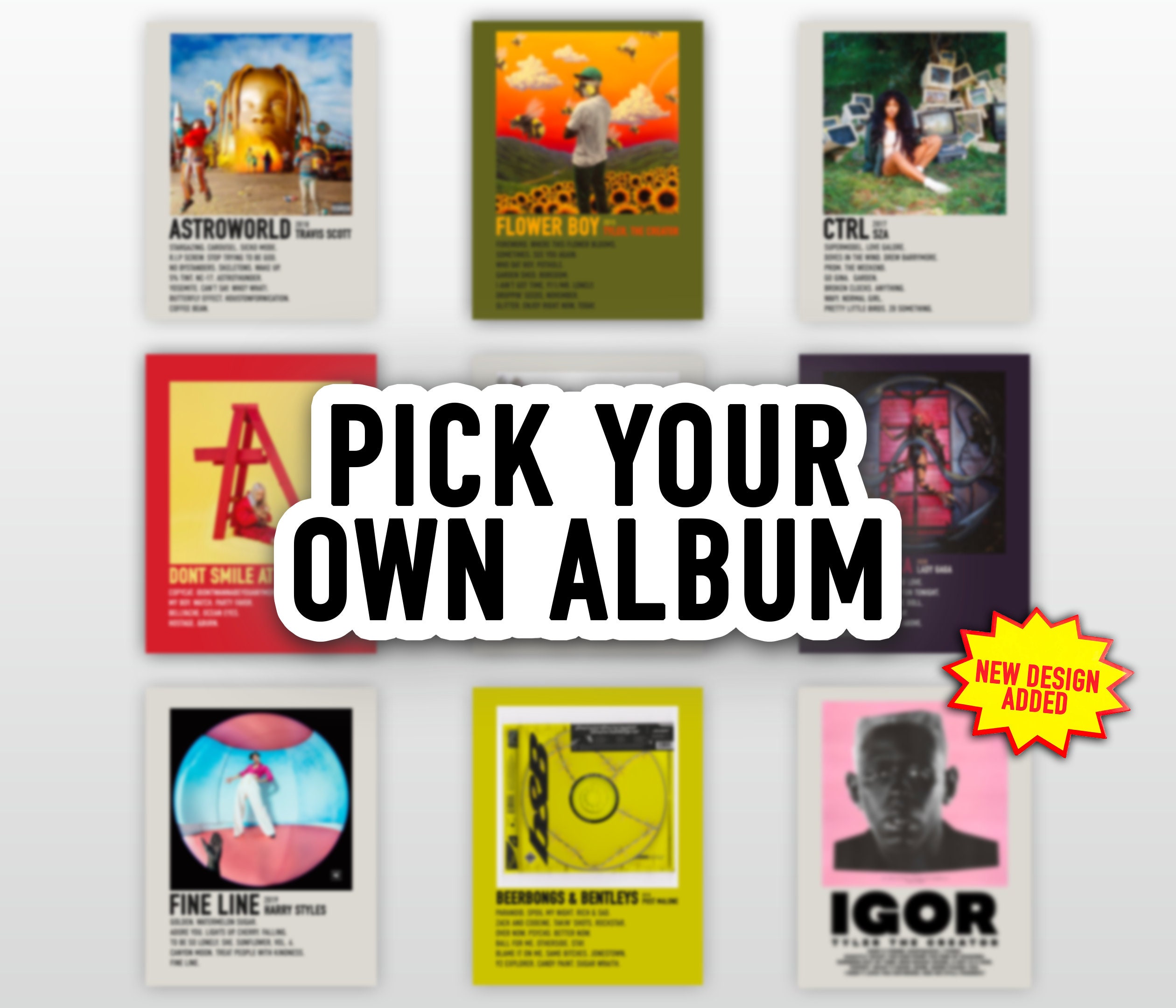 custom album cover wall art
