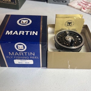 Martin MG-3SS Fly Reel With Fly Line and Original Box 