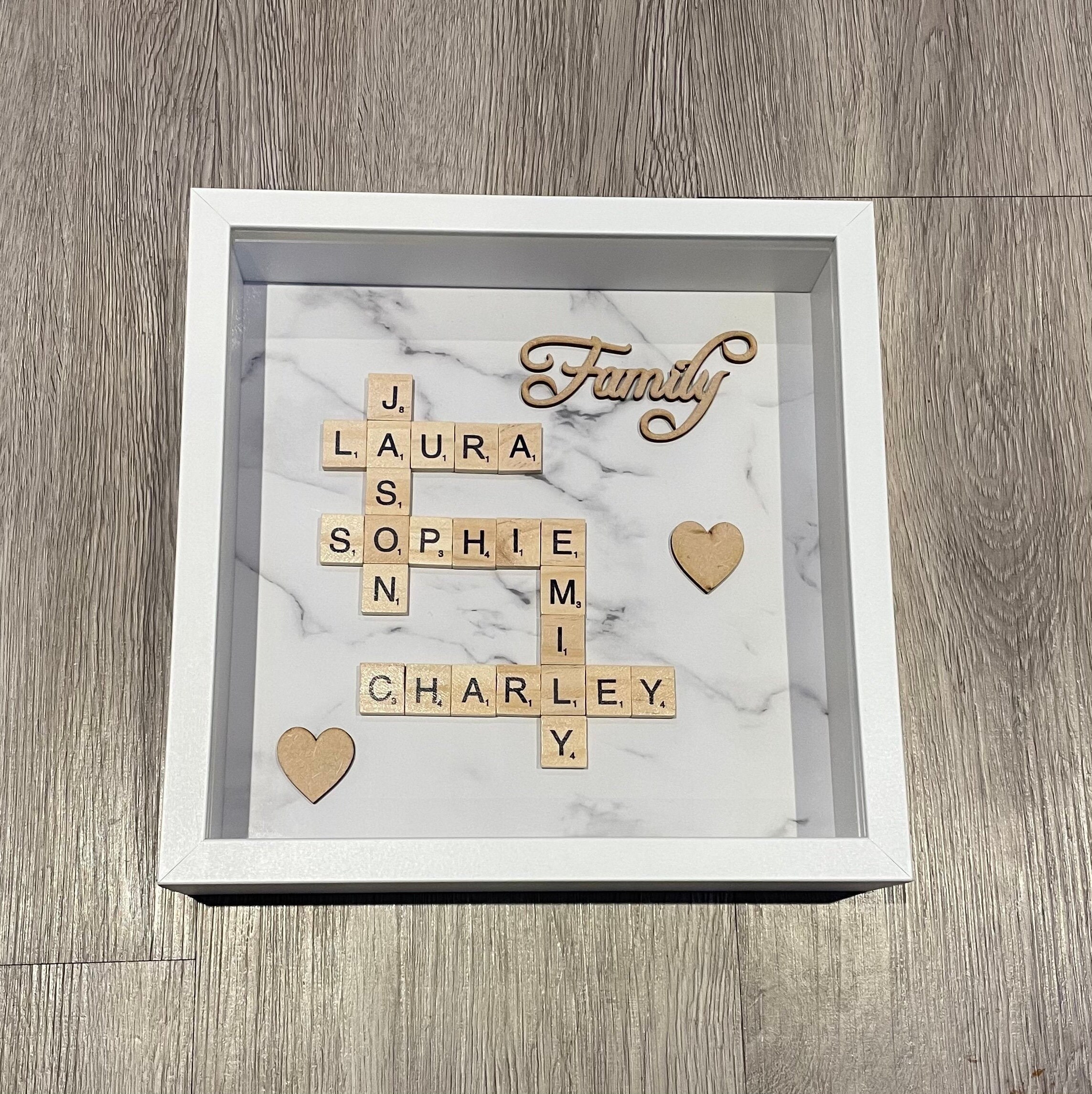 Personalised Scrabble Frames Etsy