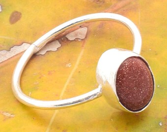 Multi Color Sunstone, Onyx, Anelli con pietre preziose miste di calcedonio, Anelli fatti a mano placcati in argento, Desige multiplo e anello di forma per uomini e donne