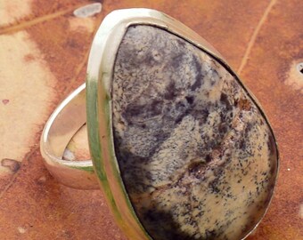 Multi Color Dendrite Opal, Labradorite, Mix Gemstone Rings Silver Plated Handmade Ring's'Multiple Desige and Shape Ring for Men & Women