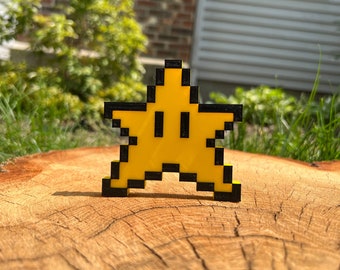 3D Printed Mario Star, Super Mario World Inspired