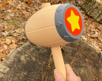 Handheld Version of King Dedede’s Iconic Hammer – 3D Printed Kirby Collectible for Display or Cosplay