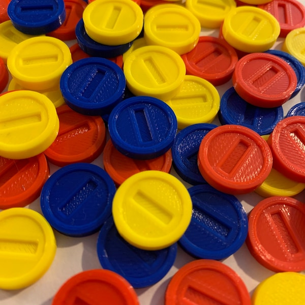 Drukowane w 3D monety Mario, upominki na imprezę Nintendo