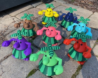 Pianta Inspired by Super Mario Sunshine - Rotating Arms - All Colors Available
