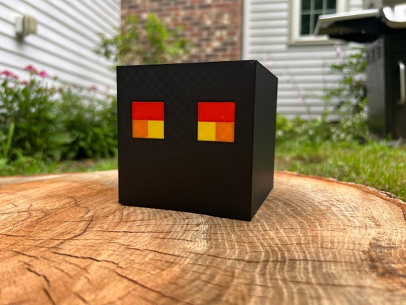 3D Printed Magma Cubes - Minecraft Inspired Decor - Etsy