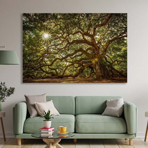 Tree Canvas Print Etsy