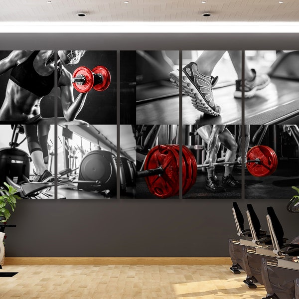 Gym canvas Motivational wall art Sport art decor Fitness studio poster Sport print Playroom canvas Gym print Crossfit decor Extreme canvas