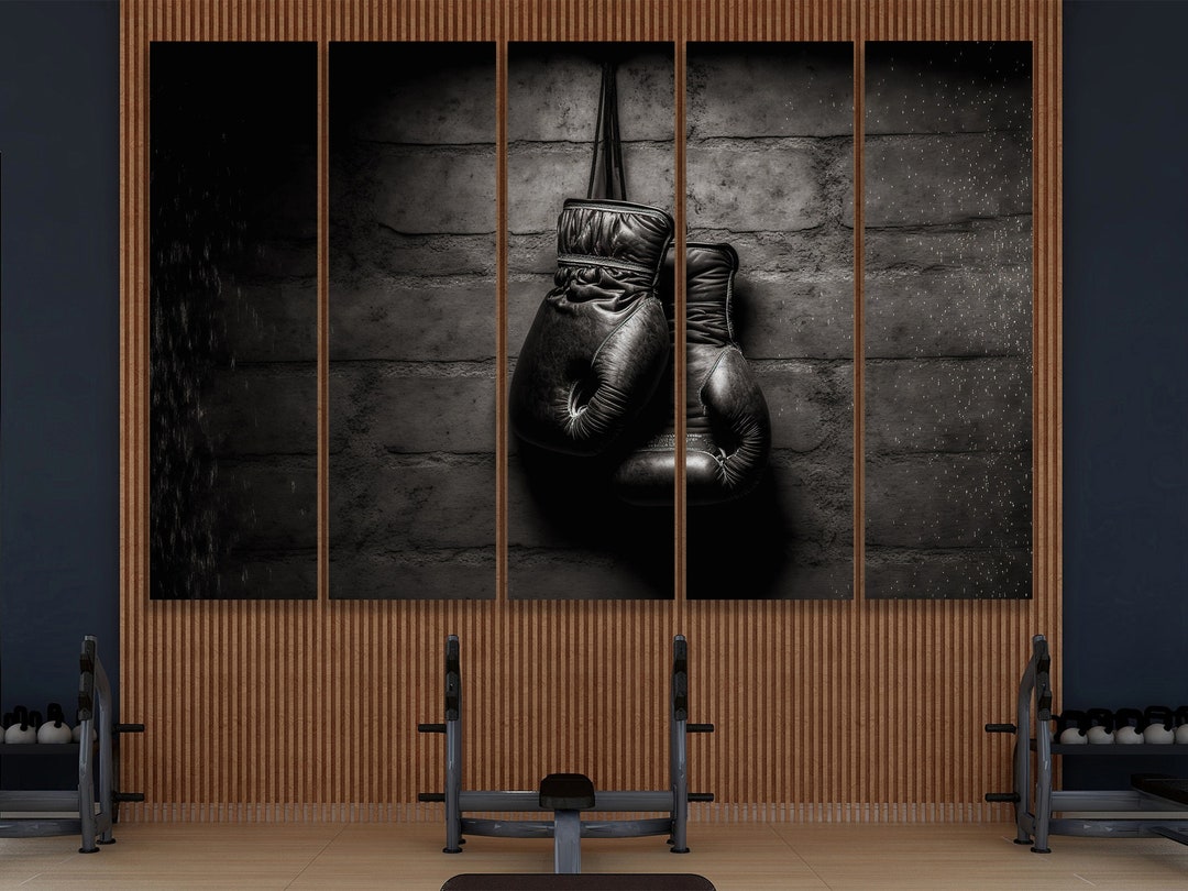 Boxing Gloves Wall Art Canvas Sport Wall Decor Boxing Gloves Canvas