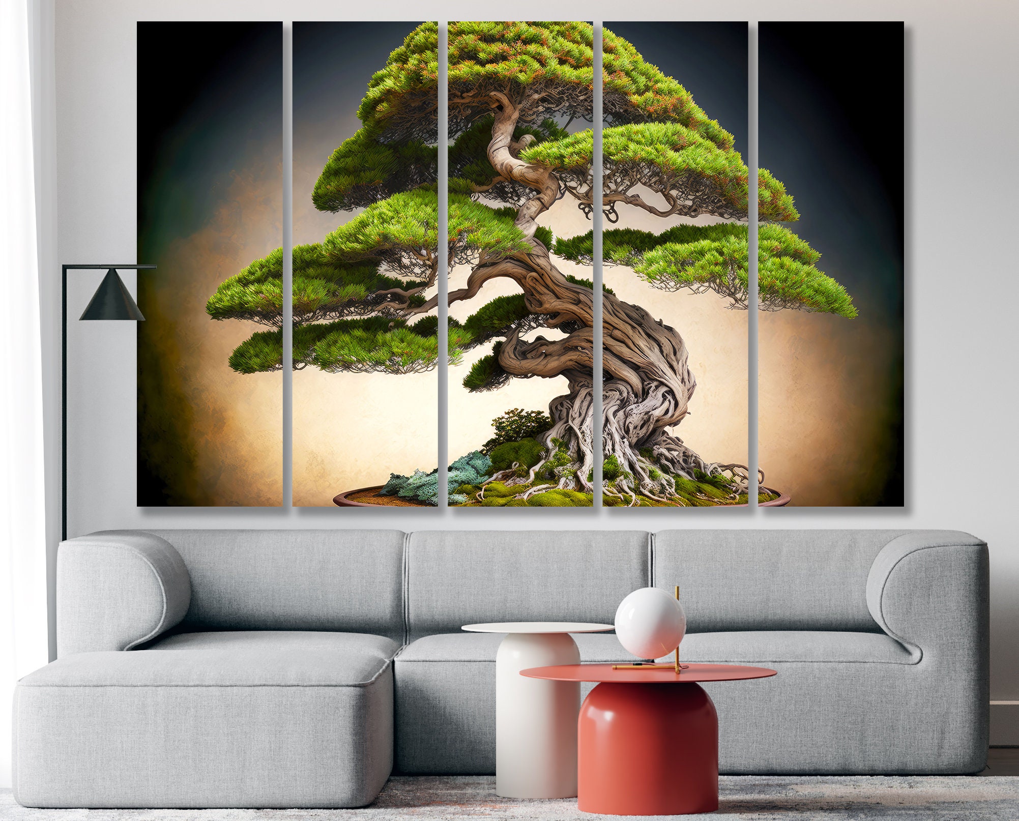 Bonsai Baum Leinwand Orientalischer Kunstdruck Abstrakter Bonsai Wand Kunst  Baum mit grnen Blttern Leinwand fertig zum Aufhngen fr Wohnzimmer Wand  Kunst Dekor - Etsy.de