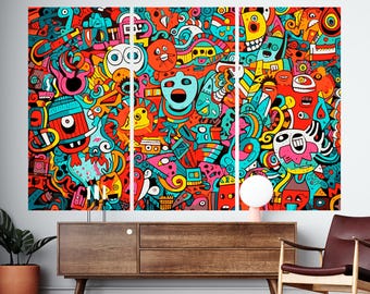 Graffiti Wall Art - BIG Wall Décor