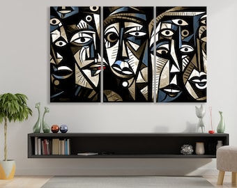 African Wall Art Canvas Print African Ethnic Tribal Art Abstract African Canvas  Modern Wall Art Decor Print Extra Large Canvas Gift Idea