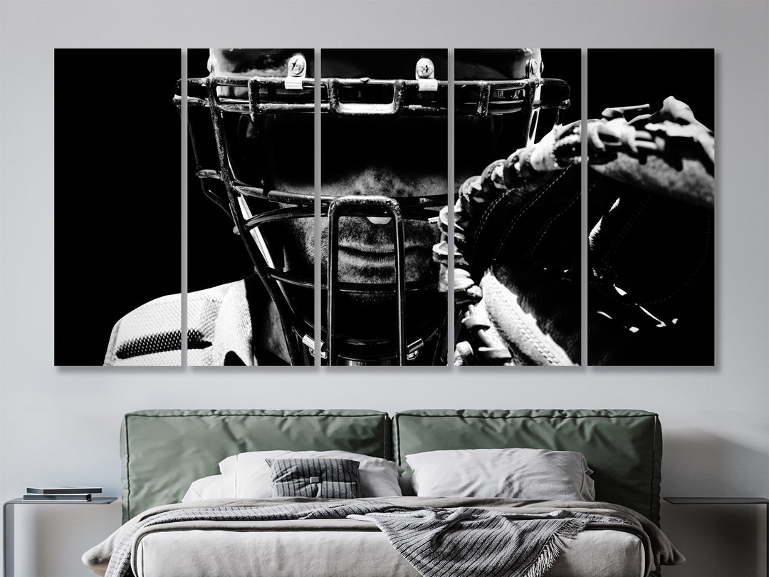 Baseball Canvas Motivational Wall Art Sport Art Wall Decor Etsy