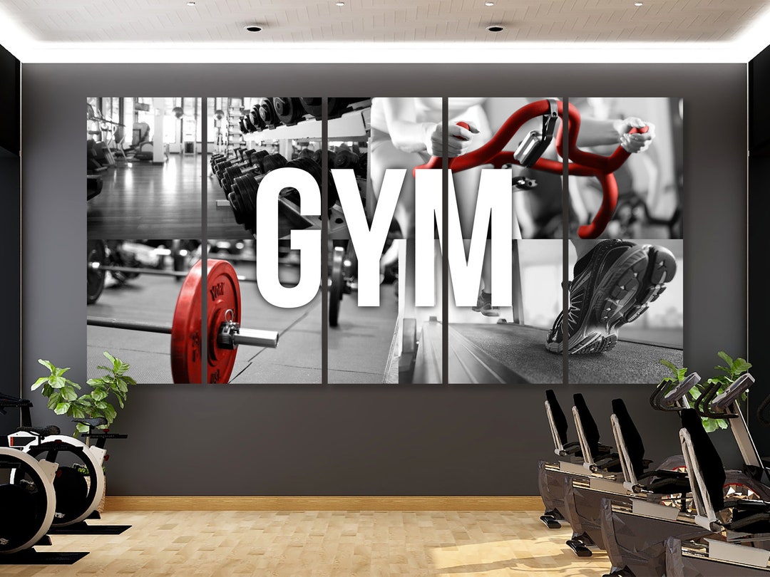 Gym Canvas Sport Art Decor Motivational Wall Art Sport Print Playroom