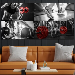 Gym canvas Motivational wall art Sport art decor Fitness studio poster Sport print Playroom canvas Gym print Crossfit decor Extreme canvas image 7