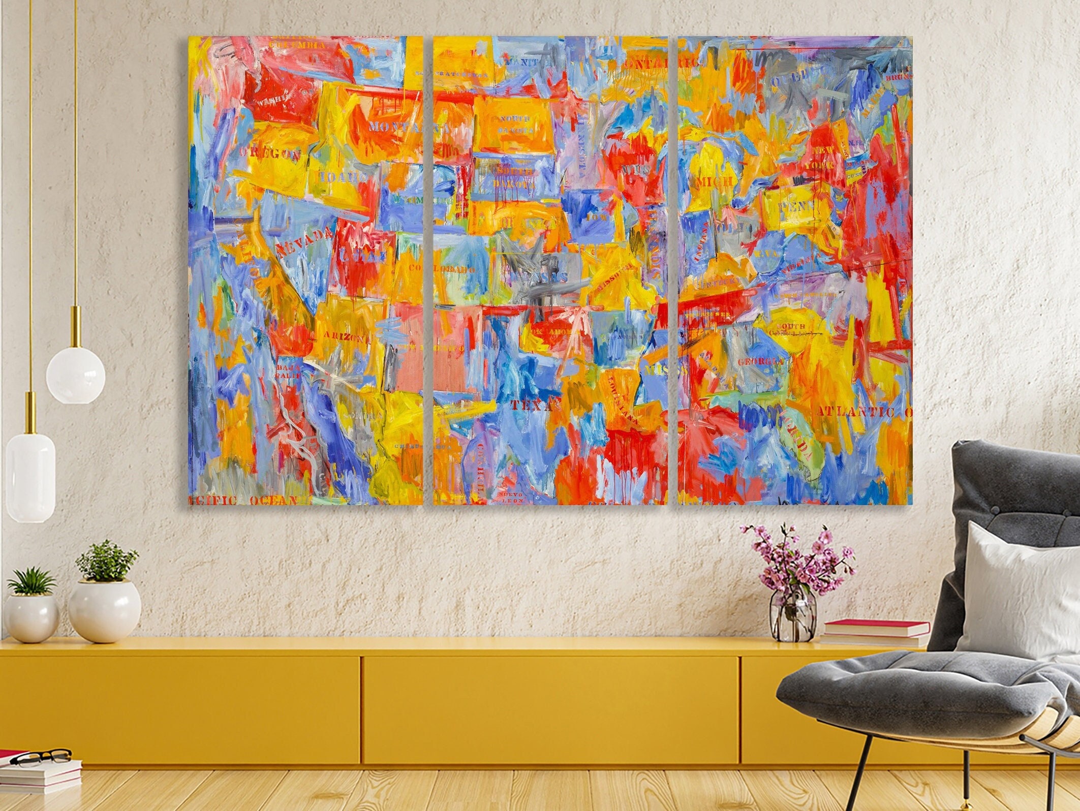 Jasper Johns Map