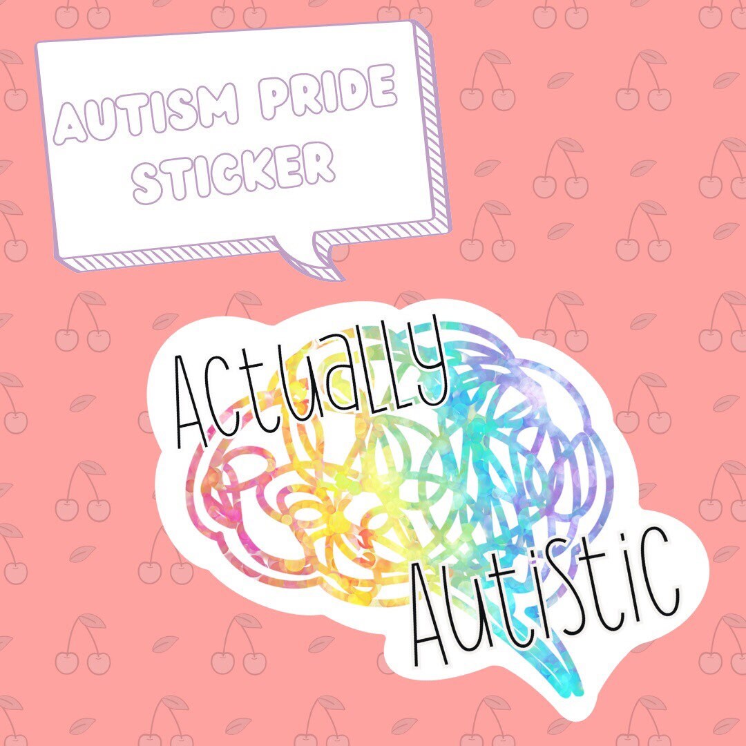 Actually Autistic Vinyl Sticker - Etsy