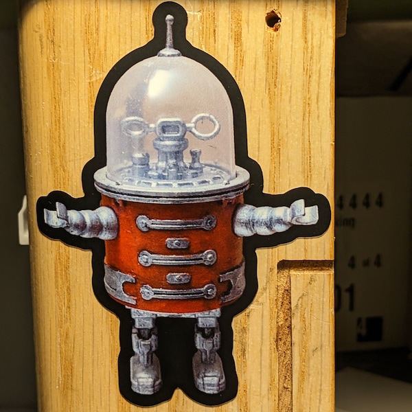 Retro Robot Sticker (ViC-B1)