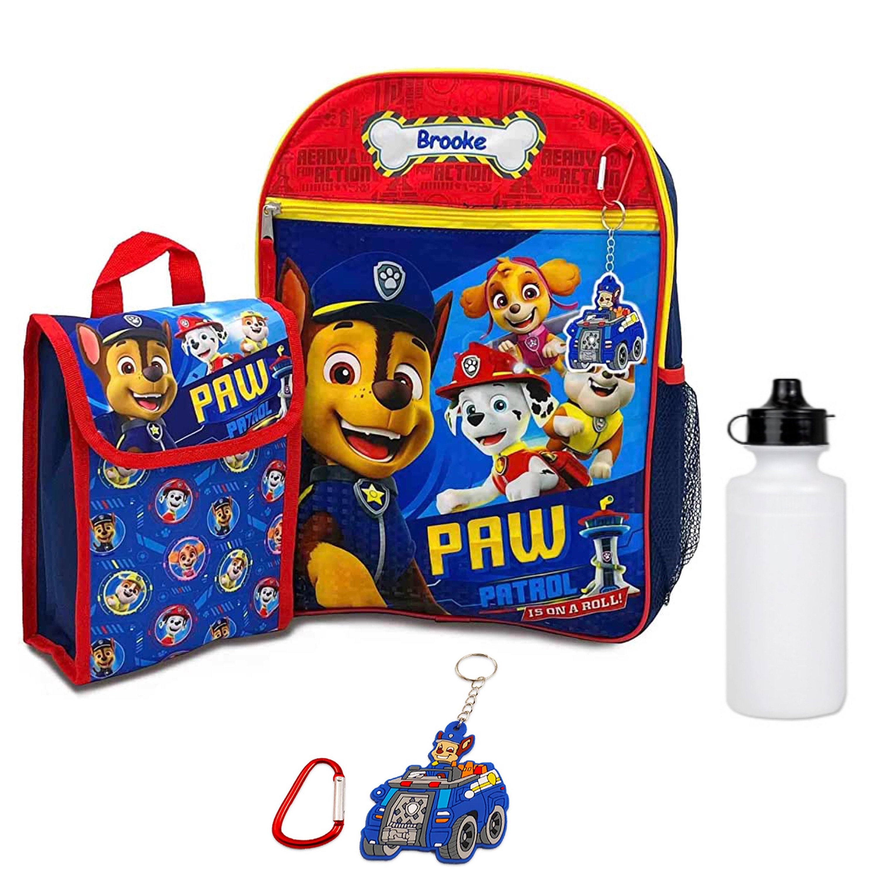 Paw Patrol Boys Girls School Backpack Lunch Box Book Bag SET Kids Toy Gift  16