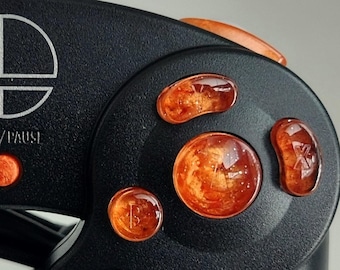 Lava Flare Nebula Custom Gamecube Controller Buttons (ABXY, Z, D-pad, and Start) *READ DESCRIPTION*