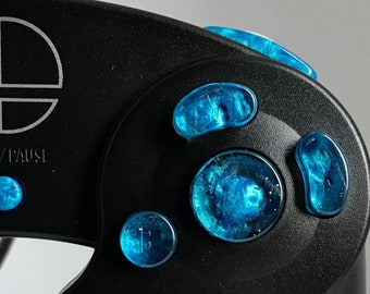 Calm Sea Nebula Custom Gamecube Controller Buttons (ABXY, Z, D-pad, and Start) *READ DESCRIPTION*