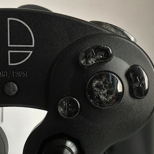 Stealth Graphite Nebula Gamecube Buttons (ABXY, Z, D-pad, and Start) *READ DESCRIPTION*