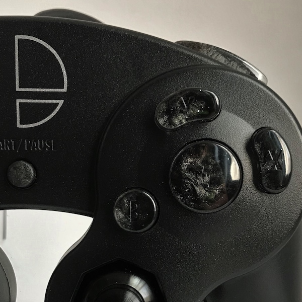 Stealth Graphite Nebula Gamecube Buttons (ABXY, Z, D-pad, and Start) *READ DESCRIPTION*