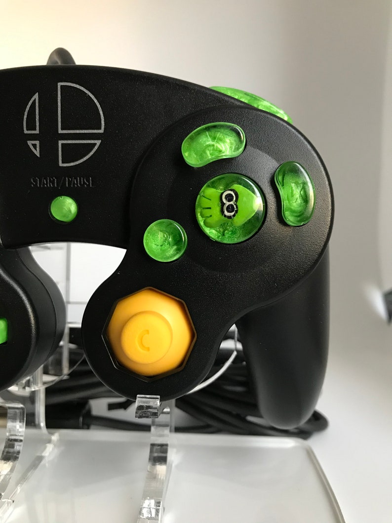 Inkling Green Custom Gamecube Controller Buttons ABXY Dpad Etsy