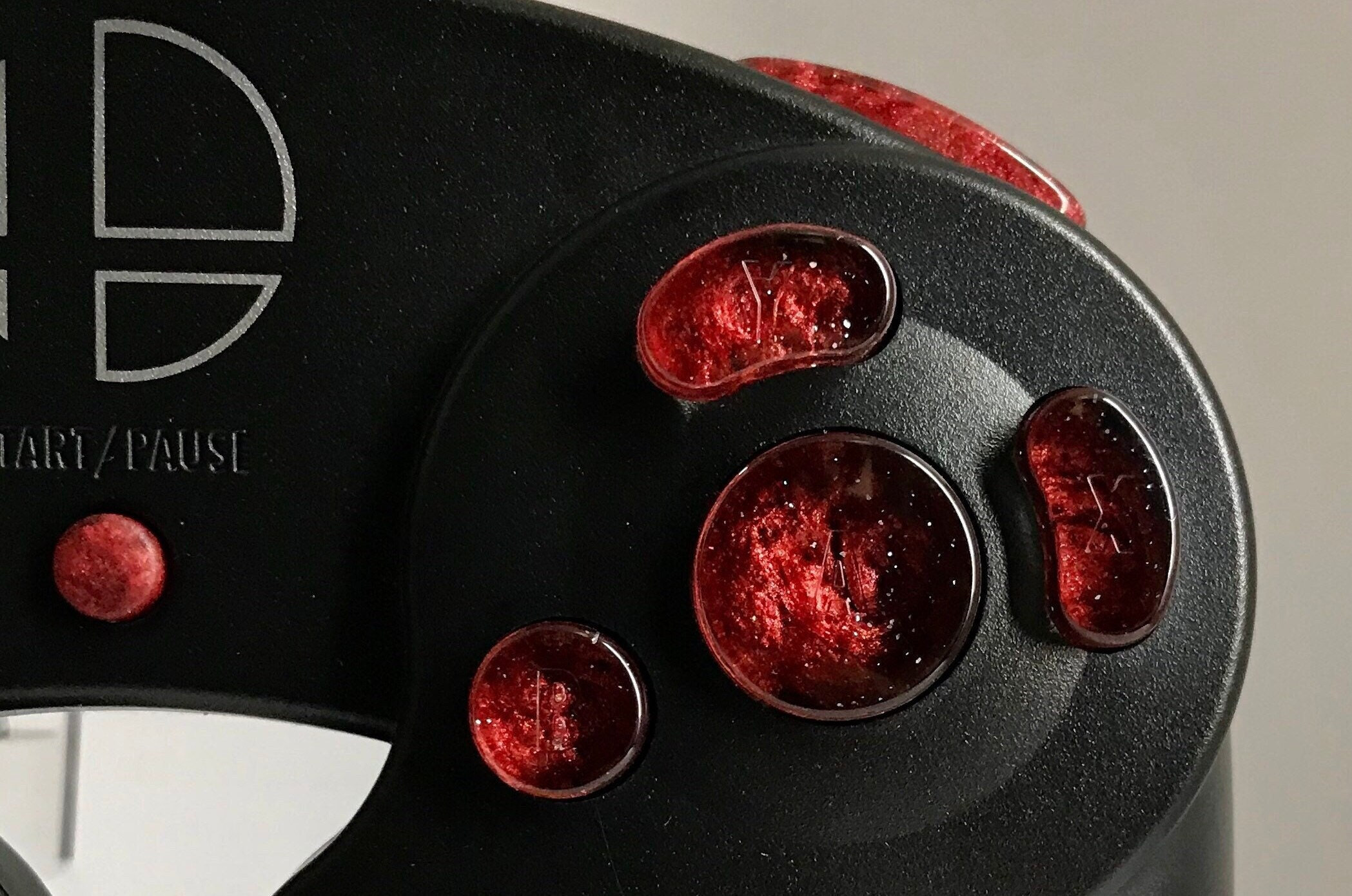 Blood Red Nebula Custom Gamecube Controller Buttons (ABXY, Z, D-pad, and Start) *READ DESCRIPTION*