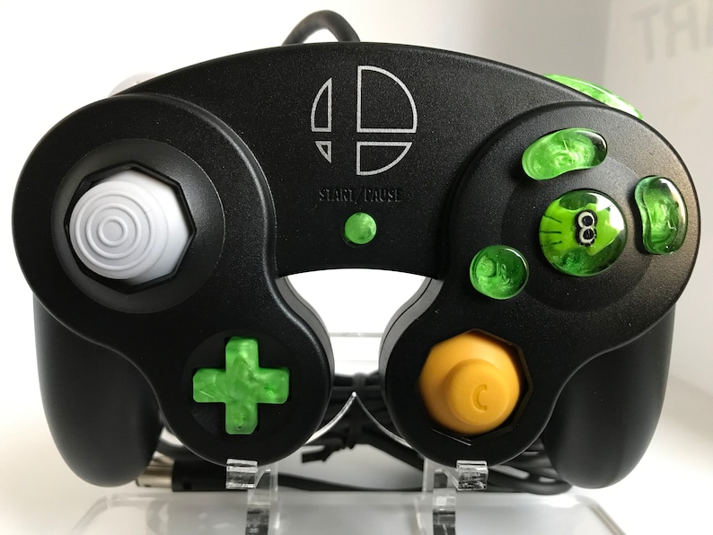 Inkling Green Custom Gamecube Controller Buttons ABXY Dpad Etsy