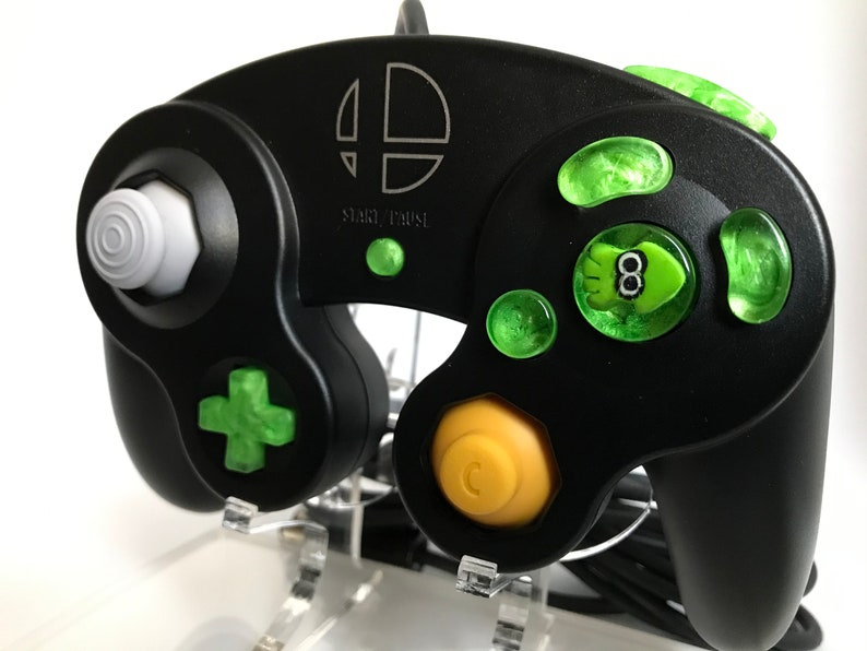Inkling Green Custom Gamecube Controller Buttons ABXY Dpad Etsy