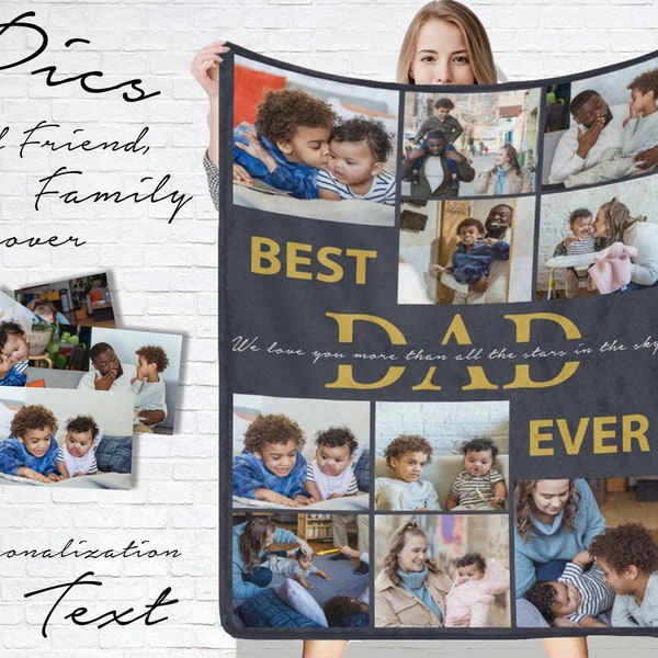 Personalized Birthday Gifts for Friends/Family, Custom Christmas Warm Gift, Custom Photo Blanket, Ponsonalized Blanket with Photo and Text