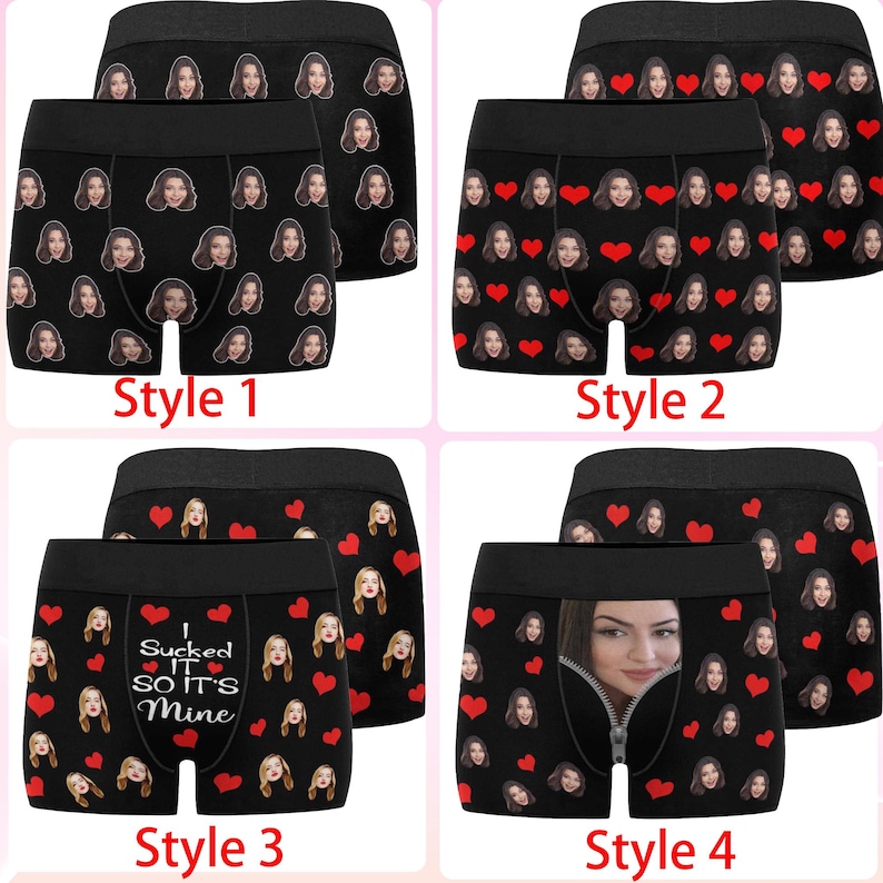 Boxer personnalisé, cadeau de sous-vêtement personnalisé, cadeau de mariage image 2