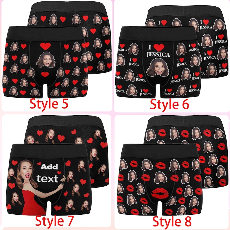 Boxer personnalisé, cadeau de sous-vêtement personnalisé, cadeau de mariage image 3