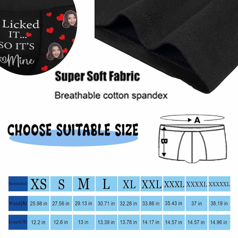 Personalized Face Boxers: Custom Photo Underwear, Husband Gift image 10