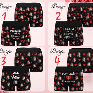 Personalized Face Boxers: Custom Photo Underwear, Husband Gift image 3
