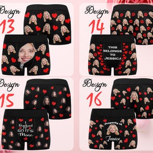 Personalized Face Boxers: Custom Photo Underwear, Husband Gift image 6