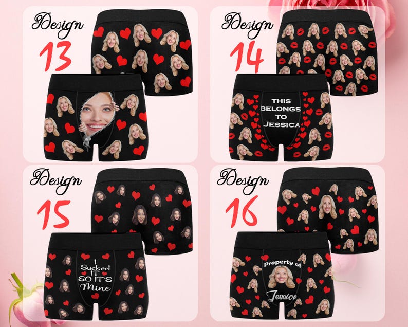 Personalized Face Boxers: Custom Photo Underwear, Husband Gift image 6