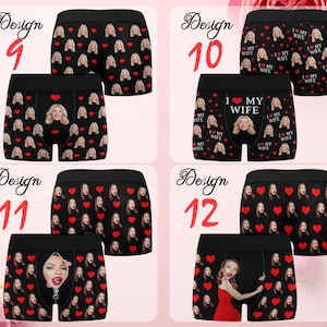 Personalized Face Boxers: Custom Photo Underwear, Husband Gift image 5