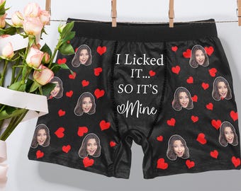 Personalized Face Boxers: Custom Photo Underwear, Husband Gift