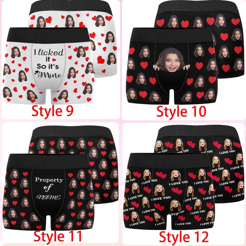 Boxer personnalisé, cadeau de sous-vêtement personnalisé, cadeau de mariage image 4
