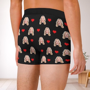 Personalized Face Boxers: Custom Photo Underwear, Husband Gift image 8