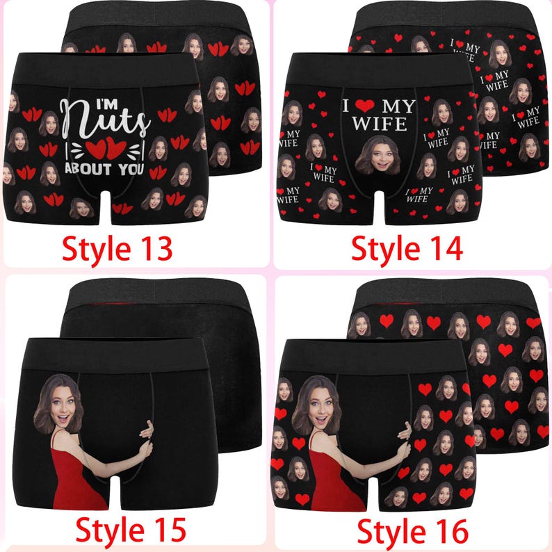 Boxer personnalisé, cadeau de sous-vêtement personnalisé, cadeau de mariage image 5