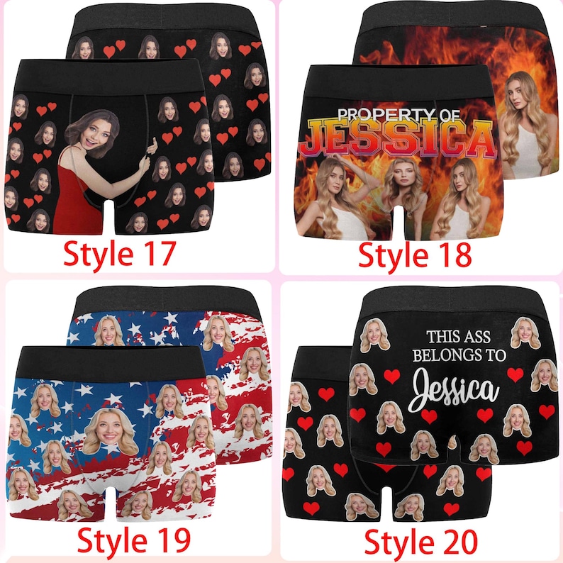 Boxer personnalisé, cadeau de sous-vêtement personnalisé, cadeau de mariage image 6