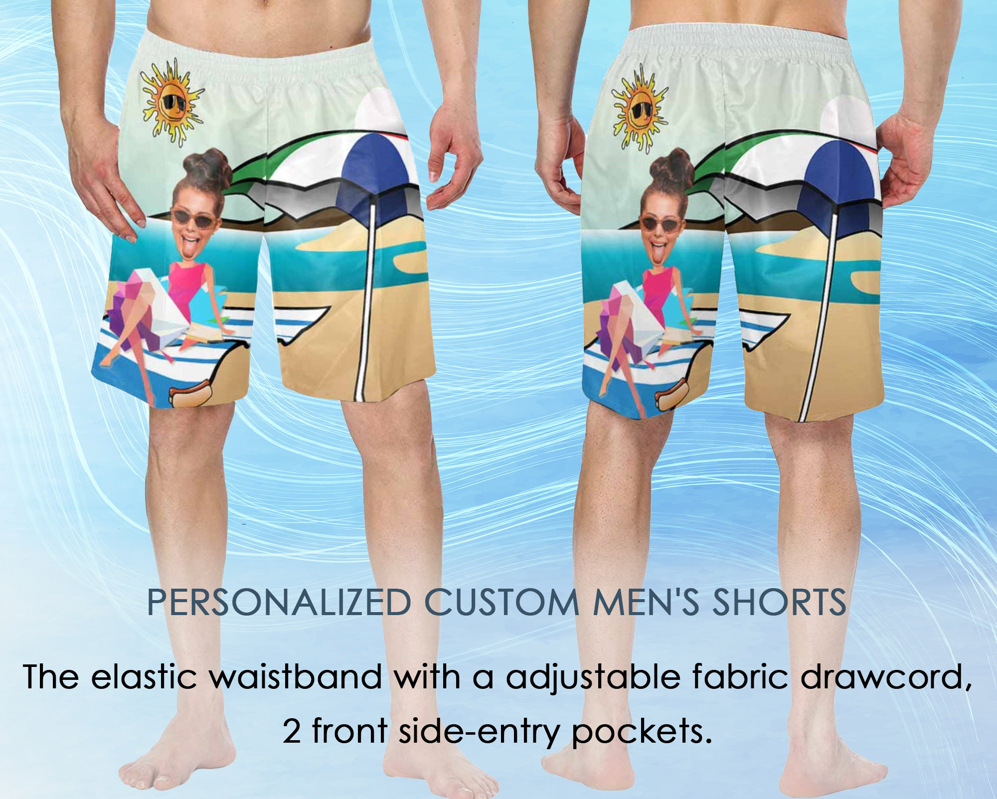 Custom Face Swimwear Personalized Men Bathing Suit Face on Etsy